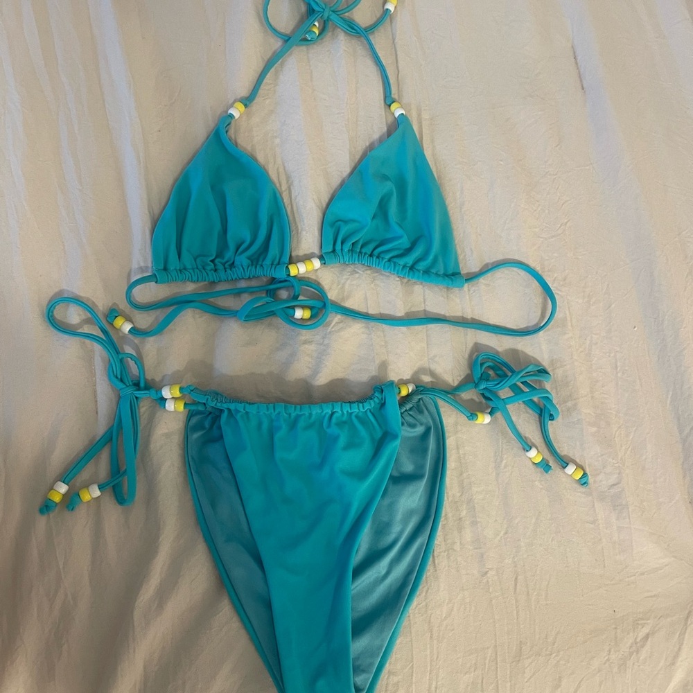Recycled Bead Triangle Bikini Set
